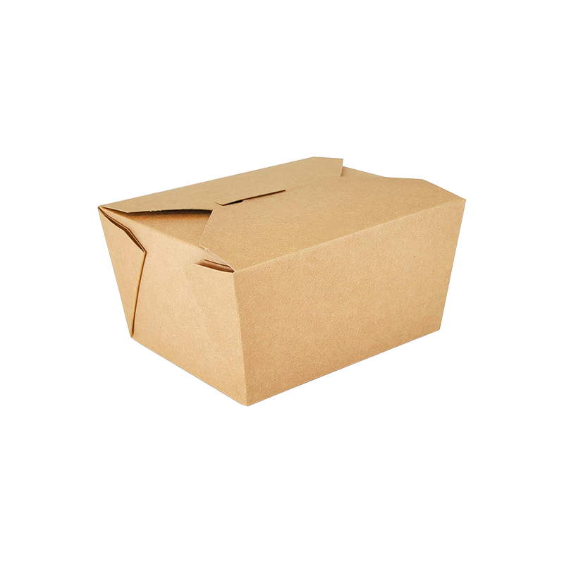 Kraftový papírový vyjímací box Zásobník na potraviny