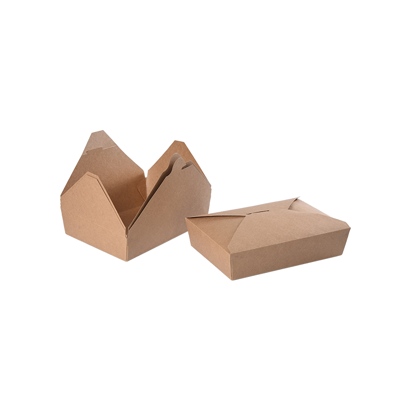 Kraftový papírový vyjímací box Zásobník na potraviny