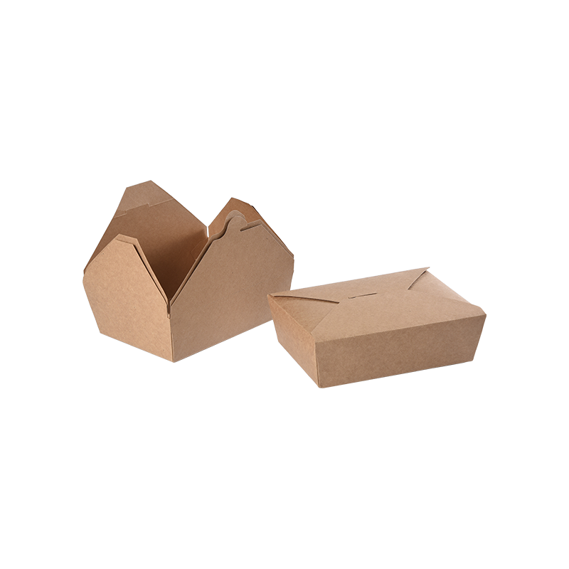 Kraftový papírový vyjímací box Zásobník na potraviny