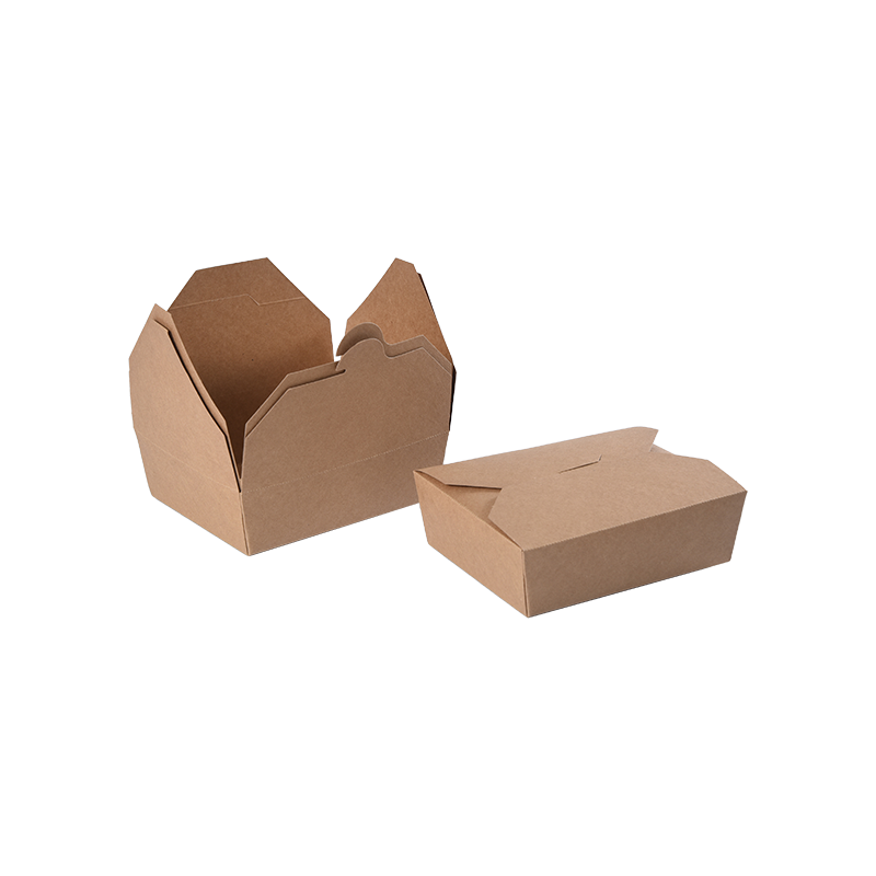 Kraftový papírový vyjímací box Zásobník na potraviny