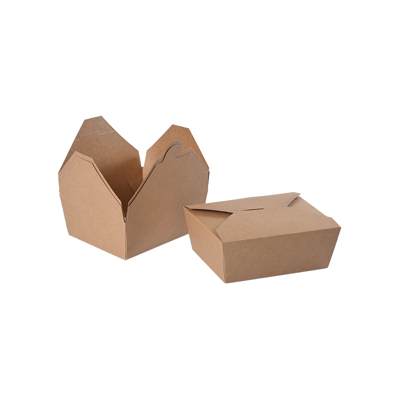 Kraftový papírový vyjímací box Zásobník na potraviny
