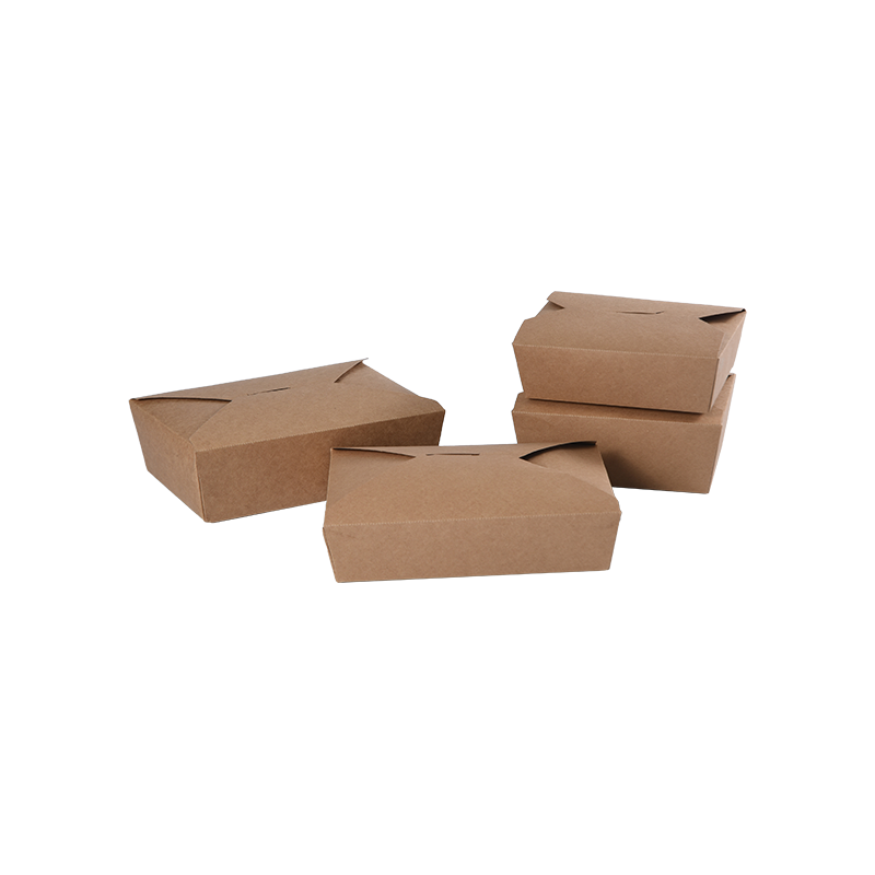 Kraftový papírový vyjímací box Zásobník na potraviny