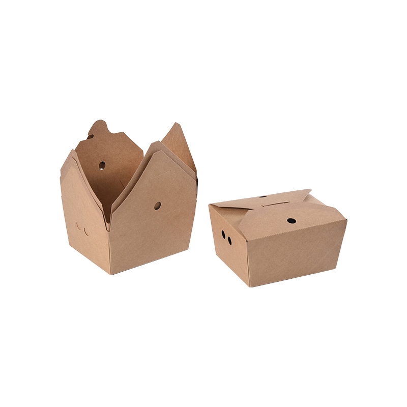 Kraftový papírový vyjímací box Zásobník na potraviny