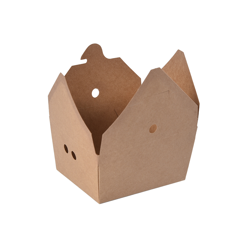 Kraftový papírový vyjímací box Zásobník na potraviny