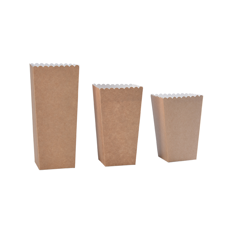 Krabičky na popcorn Kraft, Mini krabice na popcorn pro dekorace filmové noci