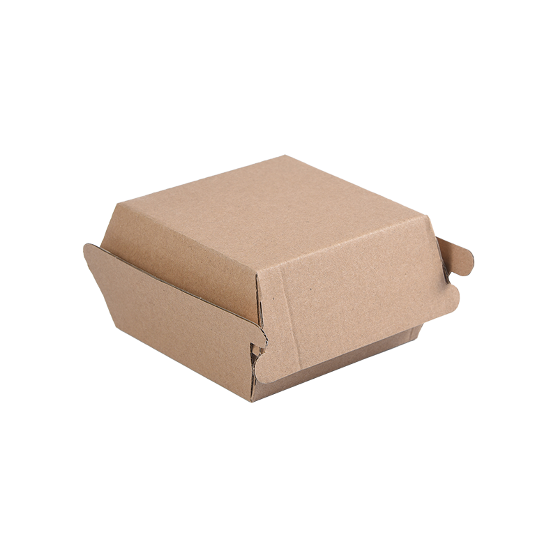 Restaurační krabička na burger z vlnitého papíru
